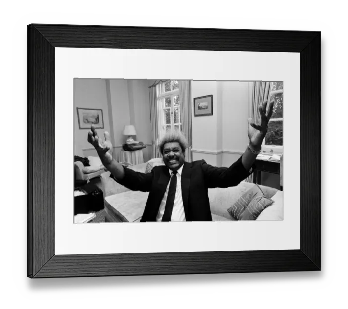 Framed Print : Flamboyant Boxing promoter Don King. 15th July 1986 Framed Print : Flamboyant Boxing promoter Don King. 15th July 1986