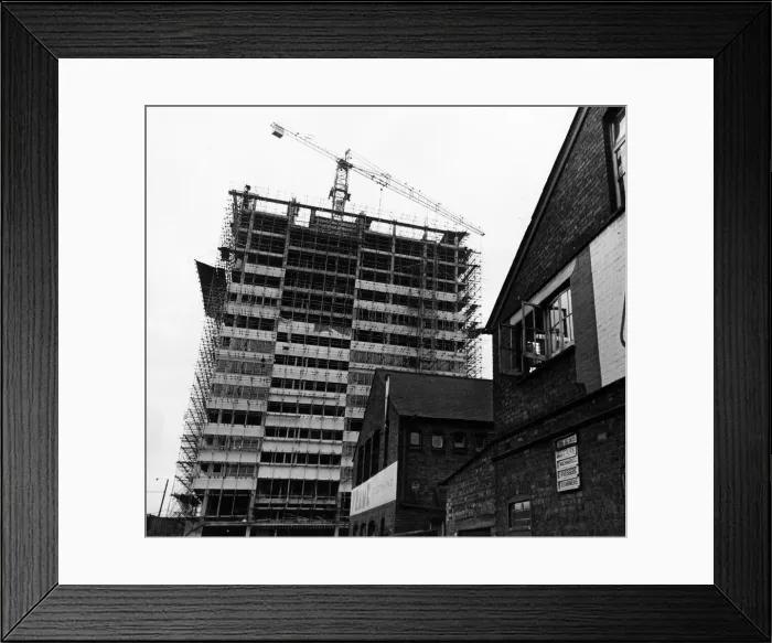 Framed Print : Western Tower, Station Hill, Reading, 2nd March 1966 Framed Print : Western Tower, Station Hill, Reading, 2nd March 1966