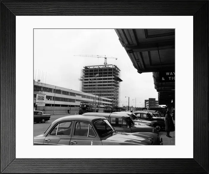 Framed Print : Western Tower, Station Hill, Reading, 2nd March 1966 Framed Print : Western Tower, Station Hill, Reading, 2nd March 1966