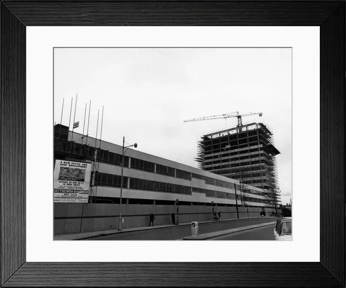 Framed Print : Western Tower, Station Hill, Reading, 2nd March 1966 Framed Print : Western Tower, Station Hill, Reading, 2nd March 1966