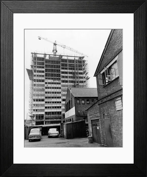 Framed Print : Western Tower, Station Hill, Reading, 2nd March 1966 Framed Print : Western Tower, Station Hill, Reading, 2nd March 1966
