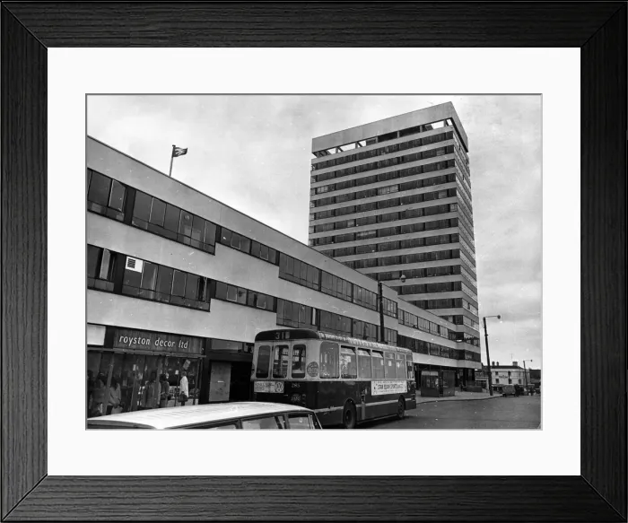 Framed Print : Western Tower, Station Hill, Reading, Circa 1970 Framed Print : Western Tower, Station Hill, Reading, Circa 1970