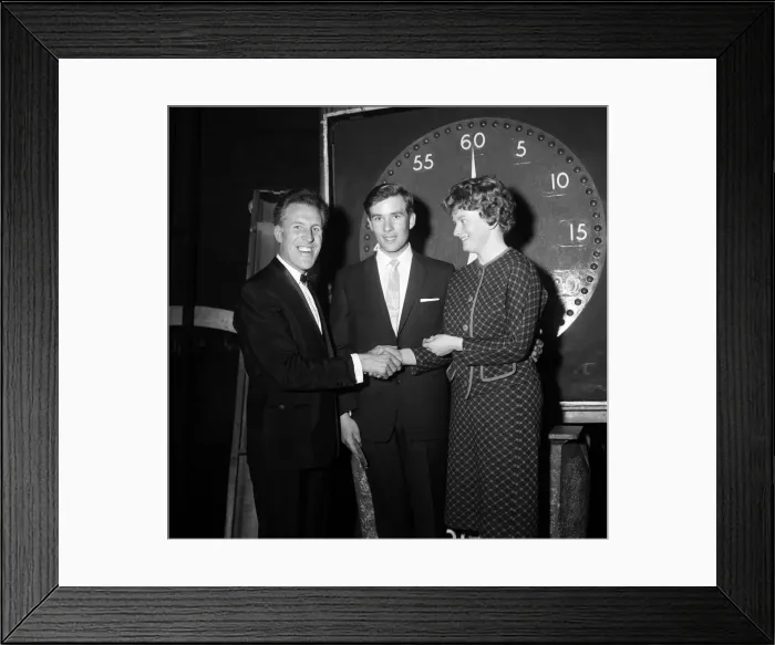 Framed Print : Mr and Mrs Creaser who have only been married for one day Framed Print : Mr and Mrs Creaser who have only been married for one day