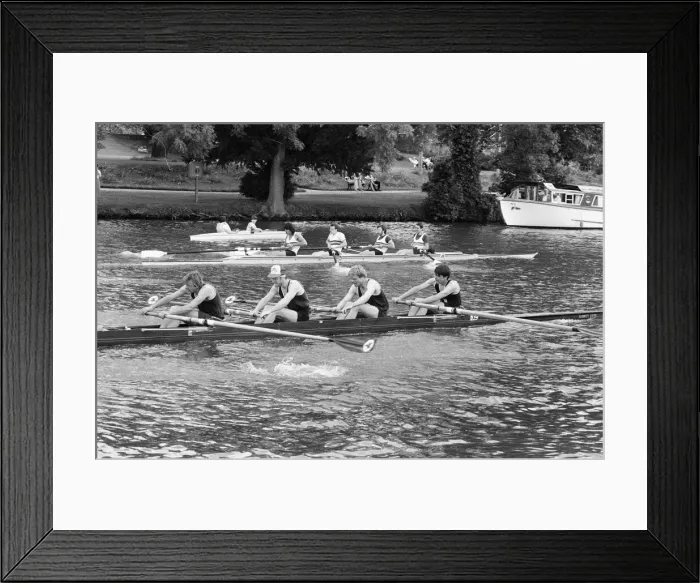 Framed Print : Reading Amateur Regatta, River Thames, Reading, June 1985