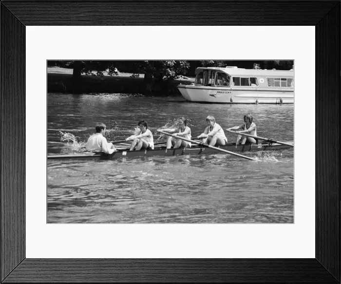 Framed Print : Reading Amateur Regatta, River Thames, Reading, June 1985 Framed Print : Reading Amateur Regatta, River Thames, Reading, June 1985