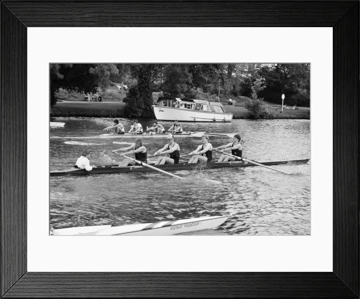 Framed Print : Reading Amateur Regatta, River Thames, Reading, June 1985 Framed Print : Reading Amateur Regatta, River Thames, Reading, June 1985