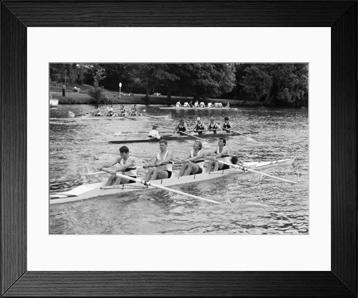 Framed Print : Reading Amateur Regatta, River Thames, Reading, June 1985