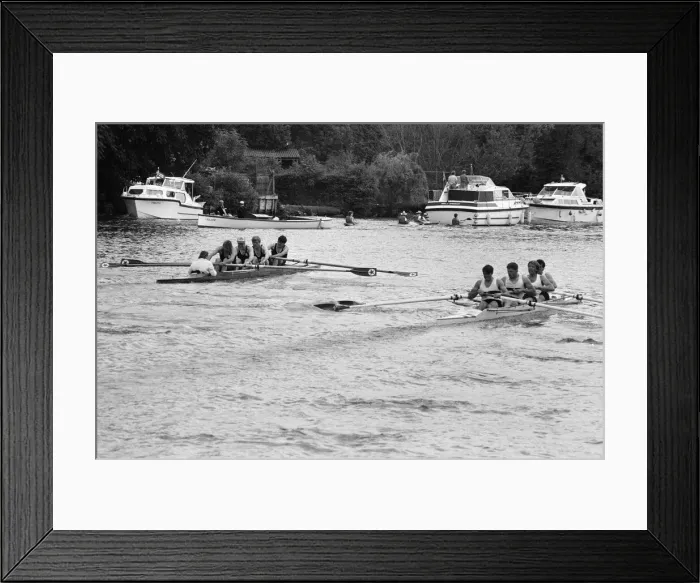 Framed Print : Reading Amateur Regatta, River Thames, Reading, June 1985