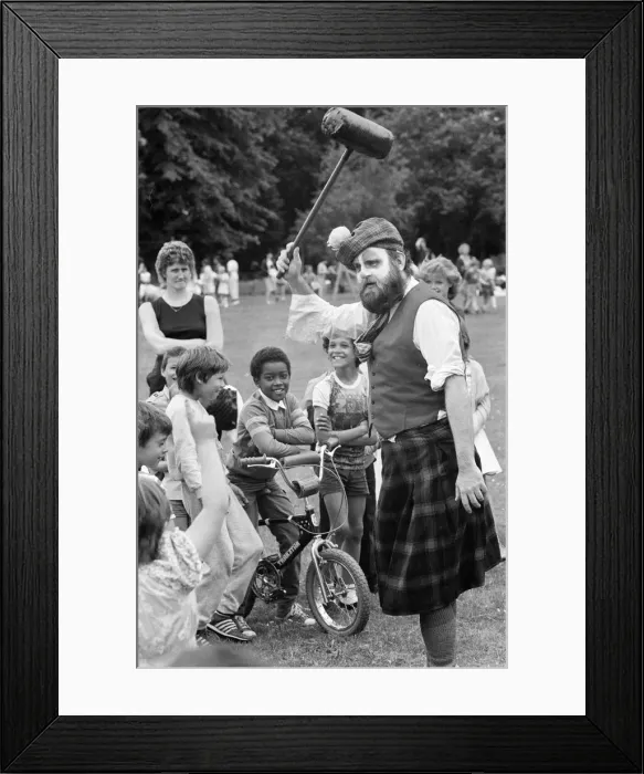 Framed Print : Fete Geoffrey Field Junior School, Exbourne Rd, Reading, West Berkshire, June 1985 Framed Print : Fete Geoffrey Field Junior School, Exbourne Rd, Reading, West Berkshire, June 1985