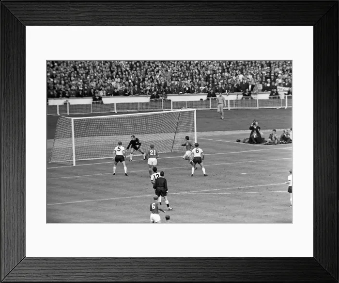 Framed Print : World Cup Final match at Wembley Stadium. England 4 v West Germany 2 after extra time