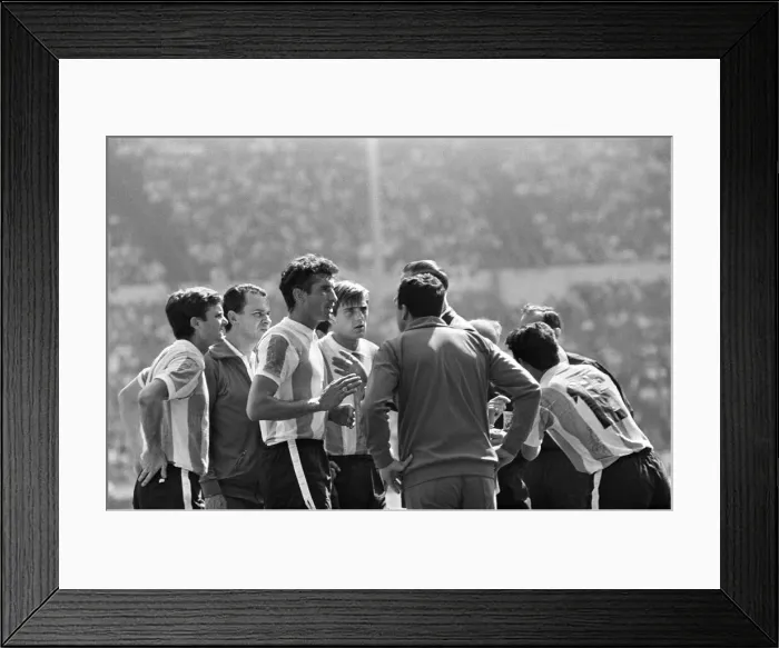 Framed Print : World Cup Quarter Final match at Wembley Stadium. England 1 v Argentina 0