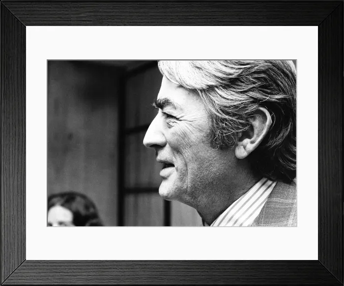 Framed Print : Gregory Peck seen here at a reception held in Windsor before starting filming on his next Framed Print : Gregory Peck seen here at a reception held in Windsor before starting filming on his next