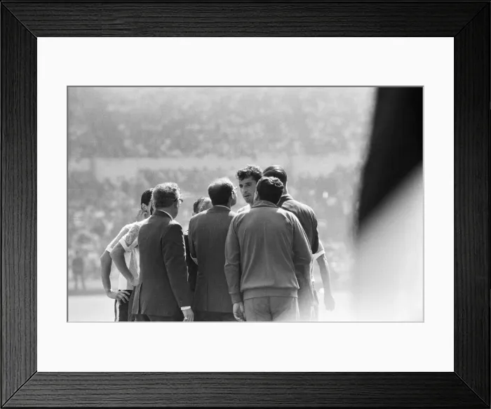 Framed Print : World Cup Quarter Final match at Wembley Stadium. England 1 v Argentina 0
