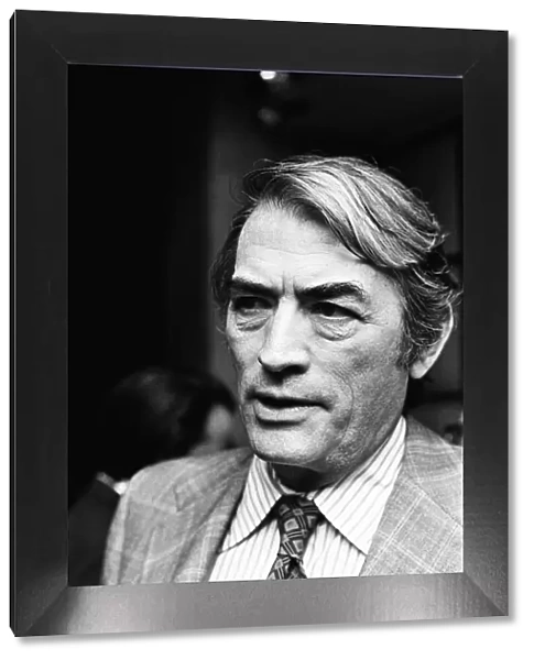 Gregory Peck seen here at a reception held in Windsor before starting filming on his next