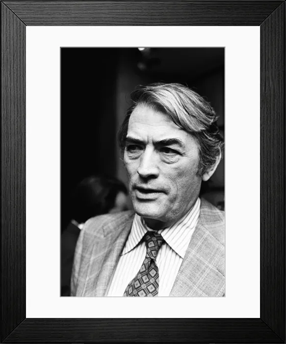 Framed Print : Gregory Peck seen here at a reception held in Windsor before starting filming on his next Framed Print : Gregory Peck seen here at a reception held in Windsor before starting filming on his next