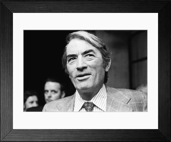 Framed Print : Gregory Peck seen here at a reception held in Windsor before starting filming on his next Framed Print : Gregory Peck seen here at a reception held in Windsor before starting filming on his next