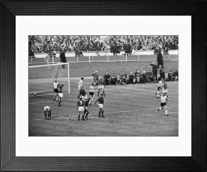 Framed Print : World Cup Final match at Wembley Stadium. England 4 v West Germany 2 after extra
