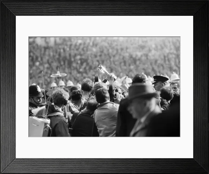 Framed Print : World Cup Final match at Wembley Stadium. England 4 v West Germany 2 after extra