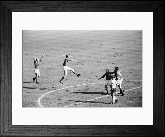 Framed Print : World Cup Final match at Wembley Stadium. England 4 v West Germany 2 after extra Framed Print : World Cup Final match at Wembley Stadium. England 4 v West Germany 2 after extra