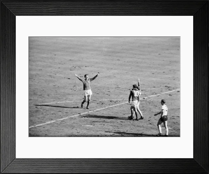 Framed Print : World Cup Final match at Wembley Stadium. England 4 v West Germany 2 after extra