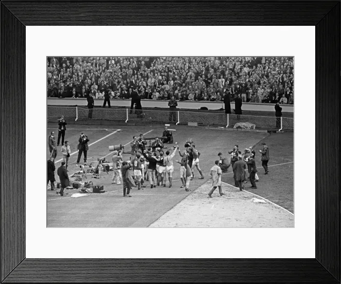 Framed Print : World Cup Final match at Wembley Stadium. England 4 v West Germany 2 after extra Framed Print : World Cup Final match at Wembley Stadium. England 4 v West Germany 2 after extra