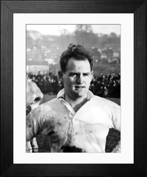 Framed Print : Denzil Thomas, Neath Rugby Union Player, January 1953