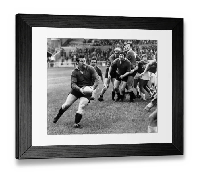 Framed Print : Mike Knill, Cardiff Rugby Union Player, front row forward Framed Print : Mike Knill, Cardiff Rugby Union Player, front row forward