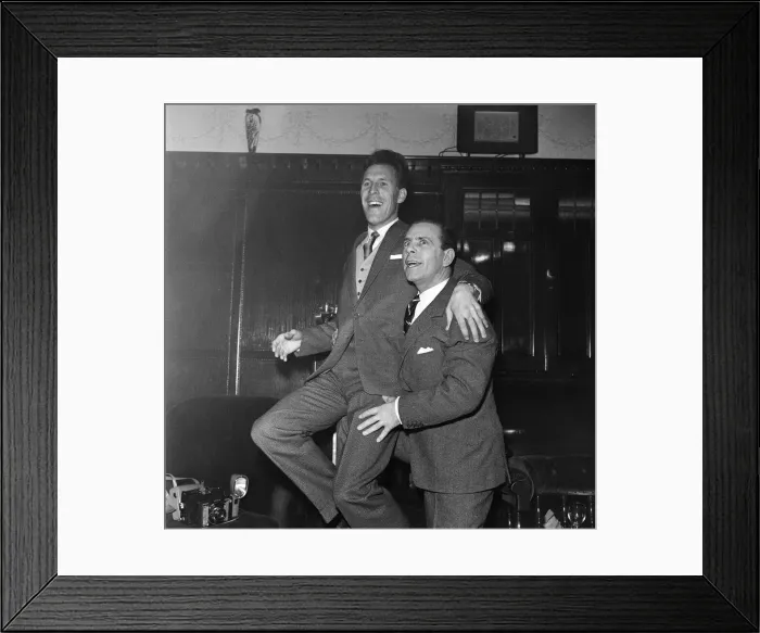 Framed Print : Norman Wisdom and Bruce Forsyth. November 1959 Framed Print : Norman Wisdom and Bruce Forsyth. November 1959