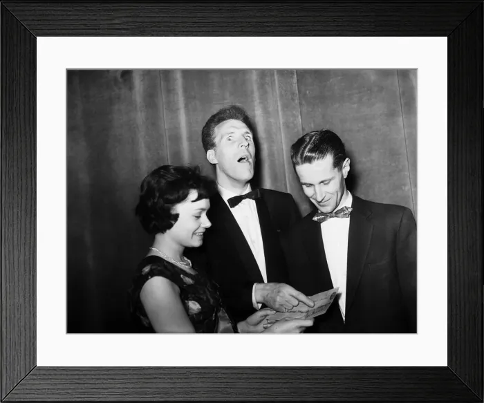 Framed Print : Mr and Mrs Gladwell who won the jackpot in the Beat the Clock contest at the Palladium Framed Print : Mr and Mrs Gladwell who won the jackpot in the Beat the Clock contest at the Palladium