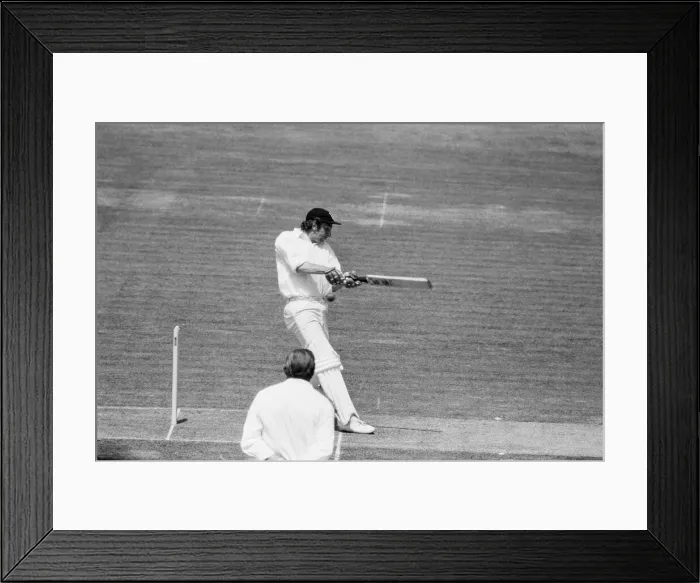 Framed Print : England v India 2nd Test 1st innings at Lords. (Picture Framed Print : England v India 2nd Test 1st innings at Lords. (Picture