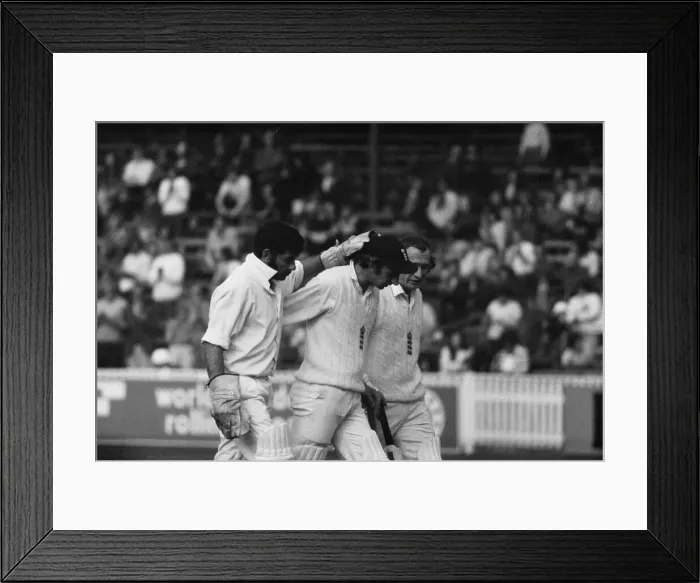 Framed Print : England v India 3rd Test 1st innings at Edgbaston. (Picture