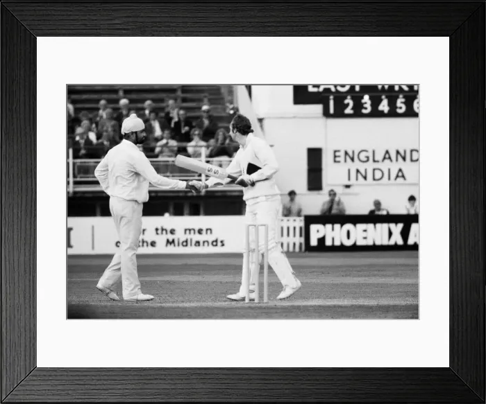 Framed Print : England v India 3rd Test 1st innings at Edgbaston. (Picture Framed Print : England v India 3rd Test 1st innings at Edgbaston. (Picture