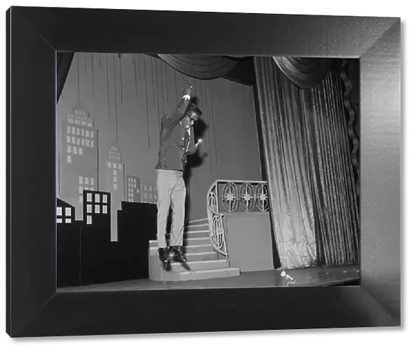 Sammy Davis Jr rehearses for the Royal Variety Performance. 16th May 1960