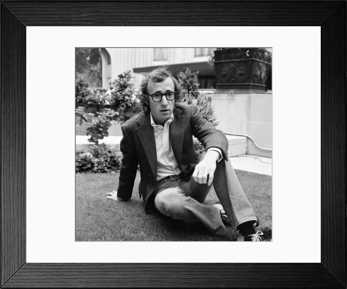Framed Print : Woody Allen, comedian, actor and writer, in London, to promote his new film, Bananas Framed Print : Woody Allen, comedian, actor and writer, in London, to promote his new film, Bananas