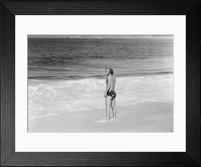 Framed Print : Bobby Moore, pictured on holiday, Copacabana Beach, Rio de Janeiro, Brazil Framed Print : Bobby Moore, pictured on holiday, Copacabana Beach, Rio de Janeiro, Brazil