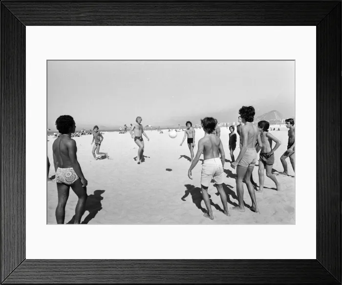 Framed Print : Bobby Moore, pictured on holiday, Copacabana Beach, Rio de Janeiro, Brazil Framed Print : Bobby Moore, pictured on holiday, Copacabana Beach, Rio de Janeiro, Brazil