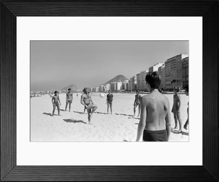 Framed Print : Bobby Moore, pictured on holiday, Copacabana Beach, Rio de Janeiro, Brazil Framed Print : Bobby Moore, pictured on holiday, Copacabana Beach, Rio de Janeiro, Brazil