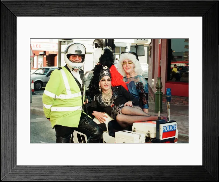 Framed Print : Birmingham Pride, 25th May 1997. Birmingham Pride is a weekend-long LGBT