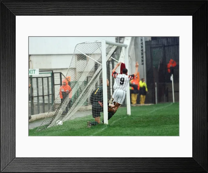 Framed Print : Swansea 2 - 0 Bradford, League Division Two match held at Vetch Field. 7th October 1995 Framed Print : Swansea 2 - 0 Bradford, League Division Two match held at Vetch Field. 7th October 1995
