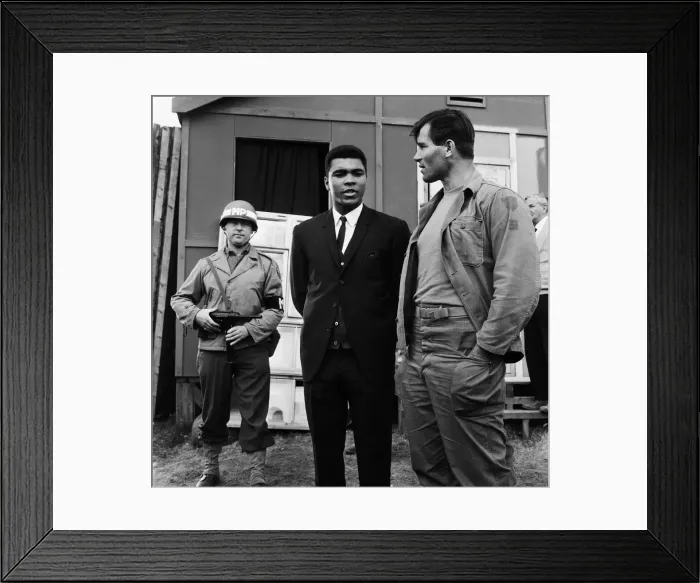 Framed Print : Muhammad Ali (Cassius Clay), took a rest ahead of his upcoming title fight with Brian
