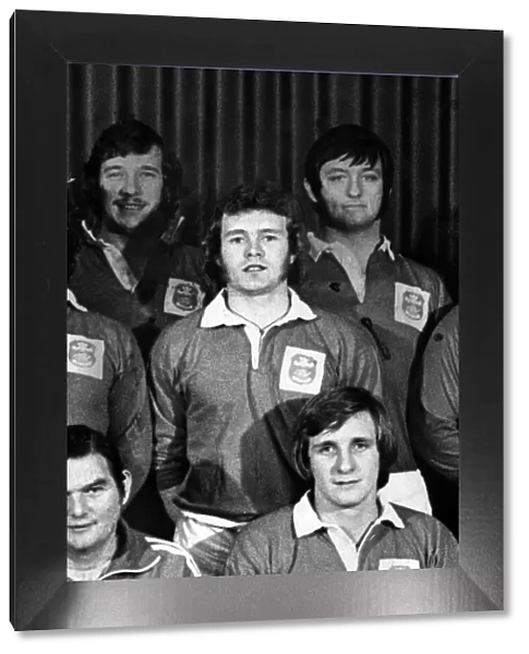 Clive Griffiths (centre), Llanelli Rugby Union Player, Team Photocall, Circa 1979