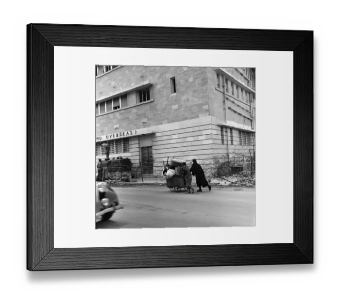 Framed Print : A series of pictures on the conflict in Palestine. Circa 1948