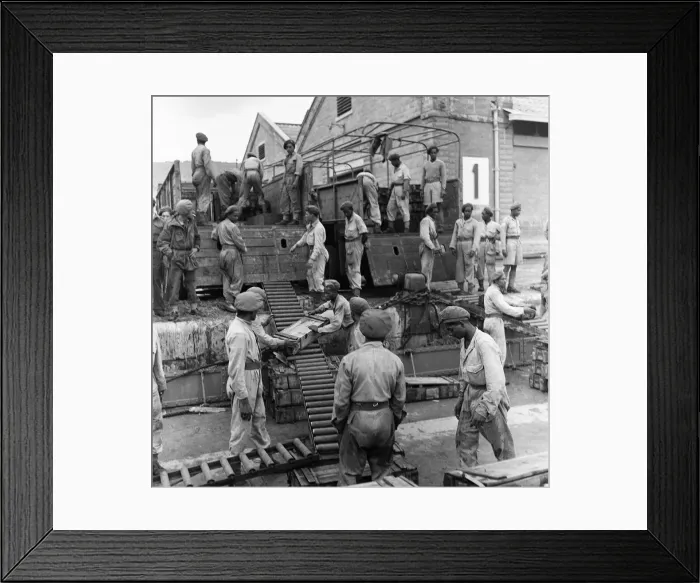 Framed Print : A series of pictures on the conflict in Palestine. Circa 1948