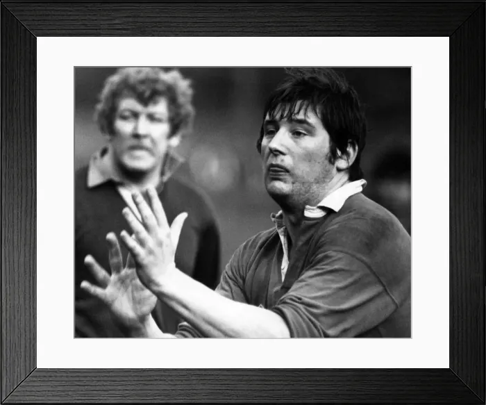 Framed Print : Terry Shaw, Newbridge Rugby Union Player, match action, 13th February 1983 Framed Print : Terry Shaw, Newbridge Rugby Union Player, match action, 13th February 1983