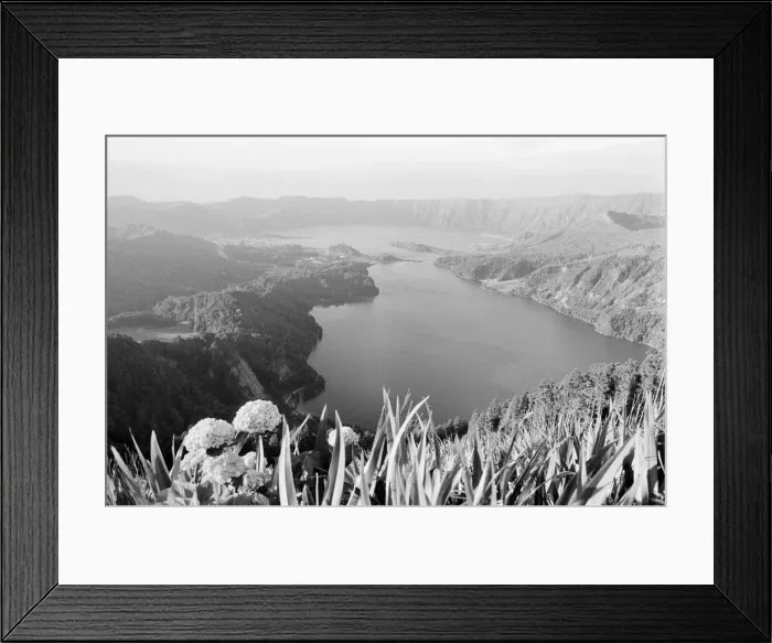 Framed Print : General Mountain Views of Terceira Island, in the Azores archipelago, North Atlantic