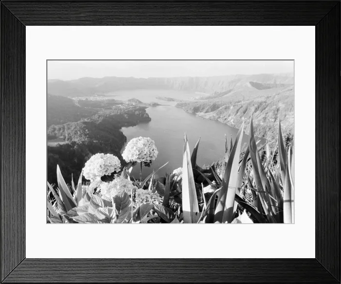 Framed Print : General Mountain Views of Terceira Island, in the Azores archipelago, North Atlantic