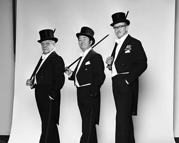 Last of the Summer Wine actors in top hats and tails