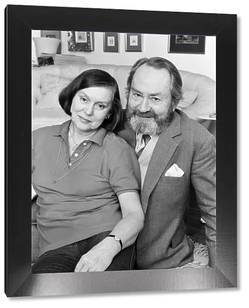 Actor Peter Sallis with his wife Elaine Usher. 27th March 1987