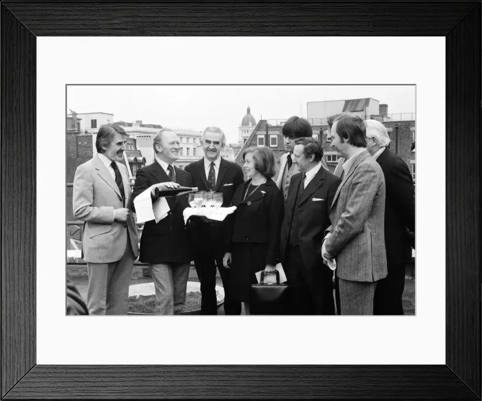Framed Print : The 1975 Royal Television Society Awards: Actor Gordon Jackson -The Performance Award