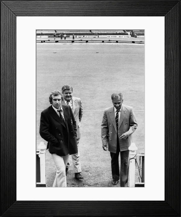 Framed Print : Young England captain David Lloyd (left) Lancashire CCC Secretary Jack Wood Framed Print : Young England captain David Lloyd (left) Lancashire CCC Secretary Jack Wood